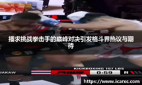 播求挑战拳击手的巅峰对决引发格斗界热议与期待