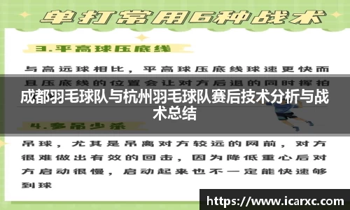 成都羽毛球队与杭州羽毛球队赛后技术分析与战术总结